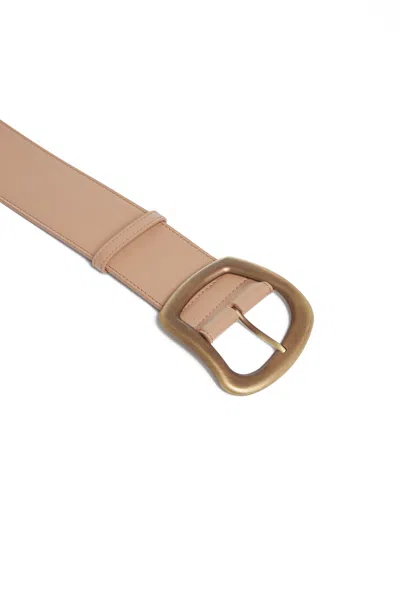 Gabriela Hearst Large Simone Belt In Nude Leather In Nude
