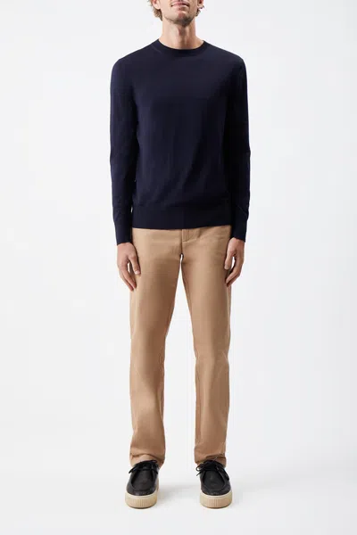 Gabriela Hearst Palco Knit Crewneck In Navy Merino Wool In Navy