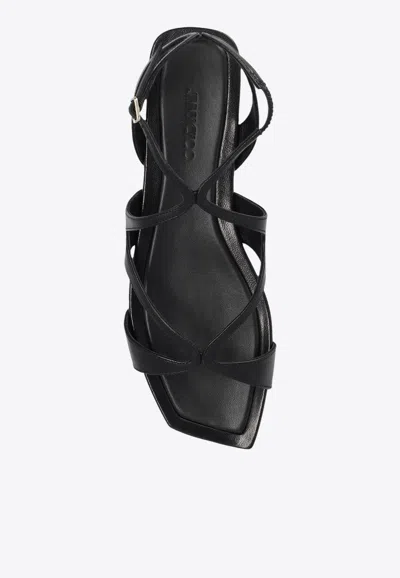 Jimmy Choo Ayla Flat Sandals In Black