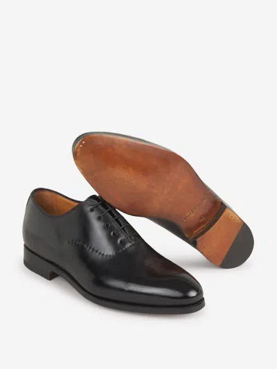 Shop Bontoni Vittorio Leather Shoes In Black