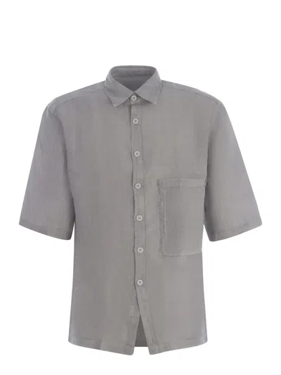 Shop Costumein Shirt  "stefano" In Light Grey