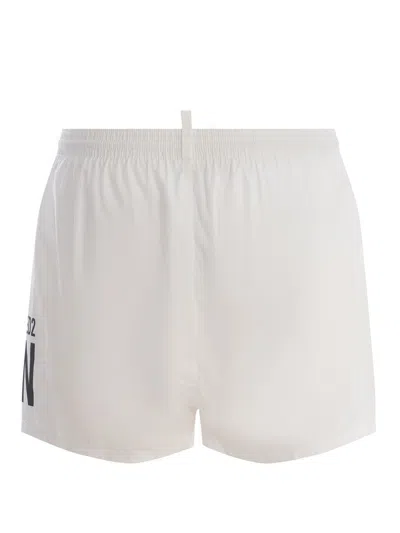 Shop Dsquared2 Swimsuit  "icon" In White