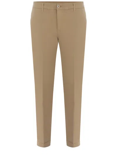 Fay Casual Trousers In Beige