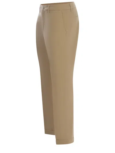 Fay Casual Trousers In Beige