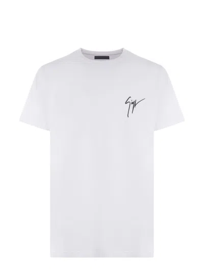 Shop Giuseppe Zanotti T-shirt In White