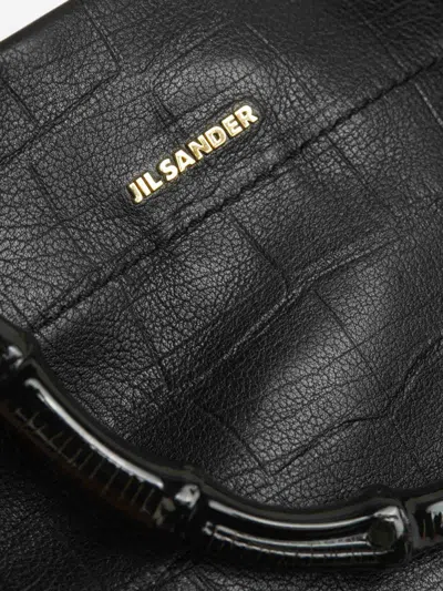 Shop Jil Sander Small Tote Bag In Black