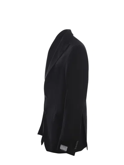 Tagliatore Jacket  Made Of Fresh Wool In Black