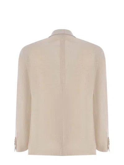 Shop Tagliatore Single-breasted Jacket In Beige