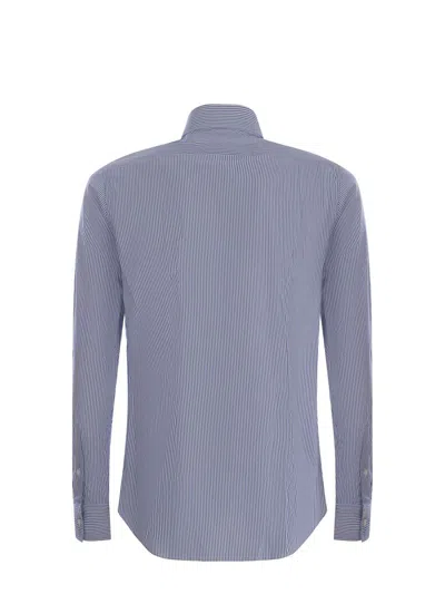Xacus Shirt  Made Of Poplin In Blue