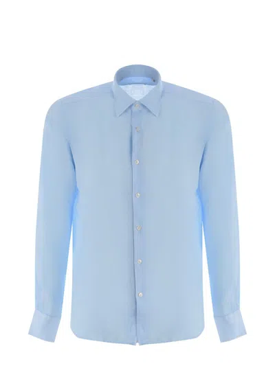 Shop Xacus Shirt In Blue