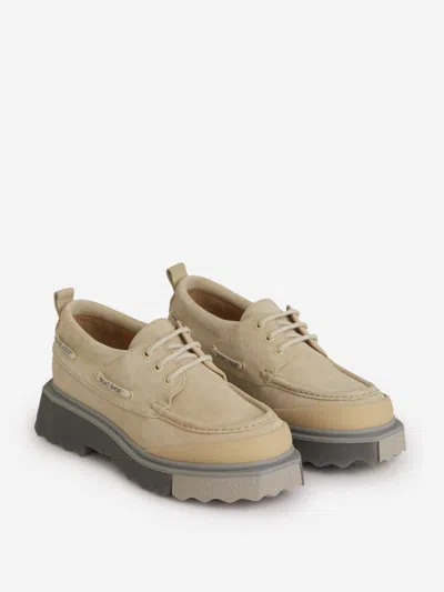 Shop Off-white Boat Laces Shoes In Beige
