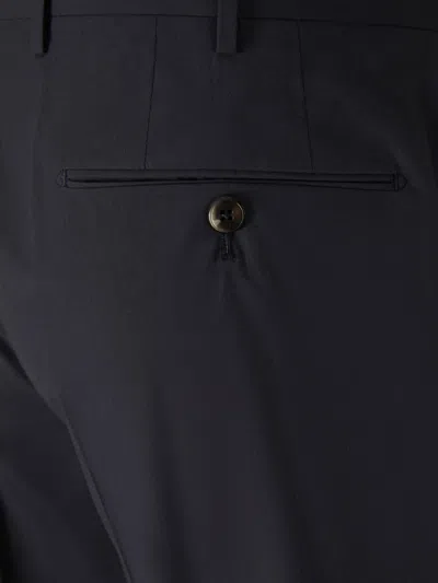 Shop Pt01 Cotton Poplin Trousers In Black