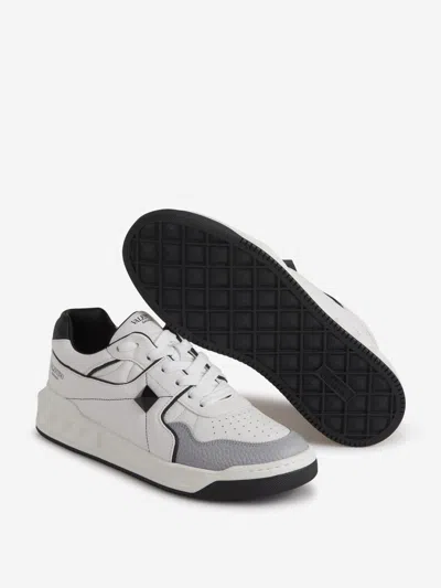 Shop Valentino Garavani One Stud Sneakers In Maxi Stud Detail With Semi-opaque Finish