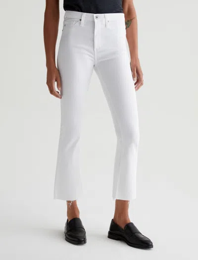 Ag Mari High Waist Crop Jeans In White