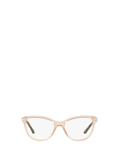 Shop Burberry Eyeglasses In Peach