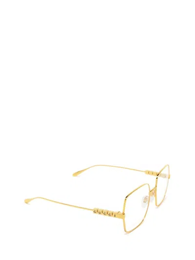 Shop Gucci Eyewear Eyeglasses In Gold