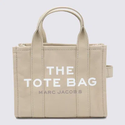 Shop Marc Jacobs Beige Canvas The Tote Bag