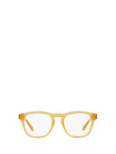 Shop Polo Ralph Lauren Eyeglasses In Shiny Opal Honey