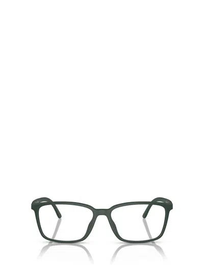 Shop Polo Ralph Lauren Eyeglasses In Matte Bottle Green