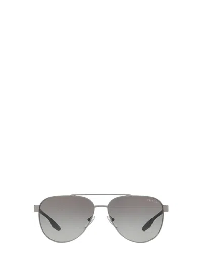 Shop Prada Sunglasses In Gunmetal