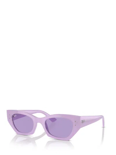 Shop Ray Ban Ray-ban Sunglasses In Lilac