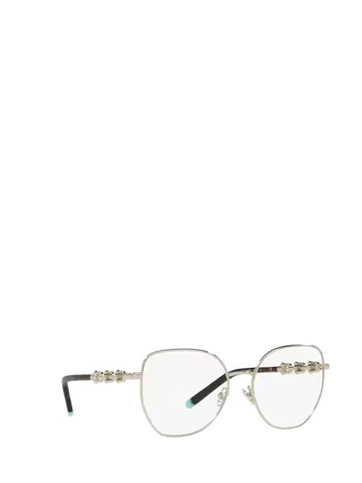 Shop Tiffany & Co . Eyeglasses In Pale Gold