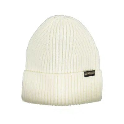 Shop Napapijri White Acrylic Hats & Cap