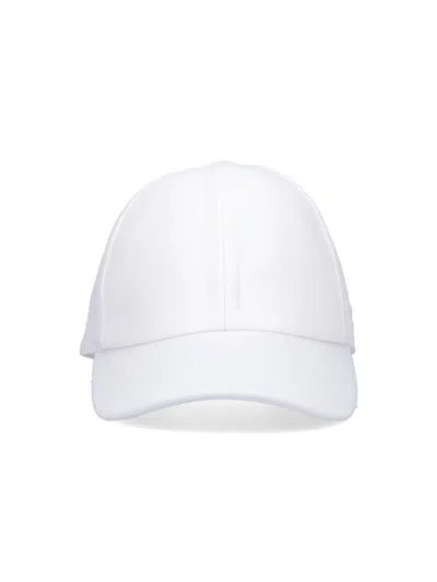 Courrèges Hat Casual Curved Brim In White
