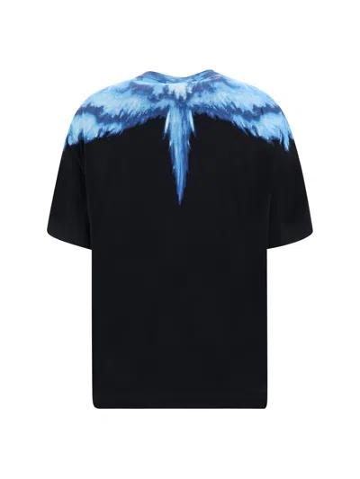 Shop Marcelo Burlon County Of Milan T-shirts In Black Blue