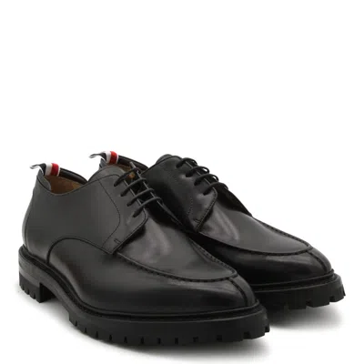 Shop Thom Browne Flat Shoes Black