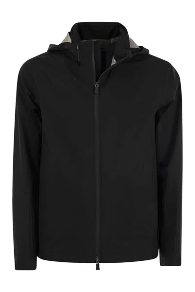 Herno Paclite Bomber Jacket In Black