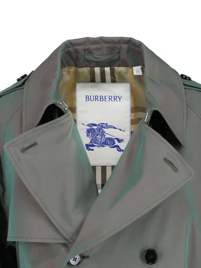 Shop Burberry Jackets In Verde