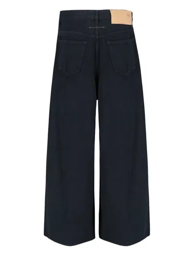 Shop Mm6 Maison Margiela Pants In Black