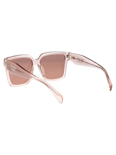 Shop Prada Sunglasses In 13i08m Geranium/petal Crystal