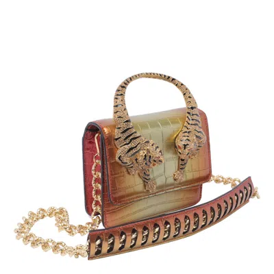 Shop Roberto Cavalli Bags In Yellow/red