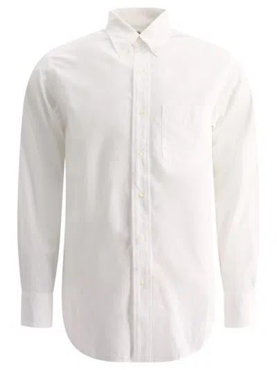 Shop Orslow Chambray Shirt In White