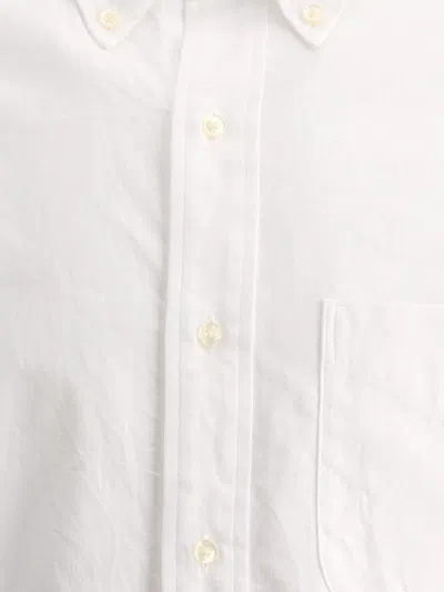 Shop Orslow Chambray Shirt In White
