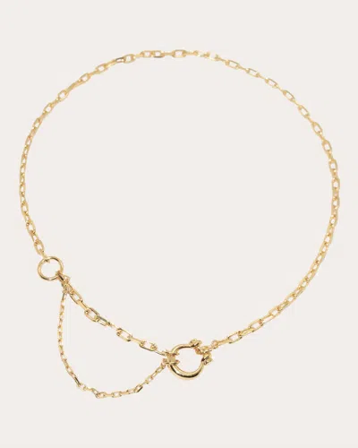 Shop Maria Black Women's Jordan 38 Necklace In Gold
