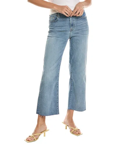 Shop 7 For All Mankind Cropped Alexa Polar Sky Wide Jean In Blue