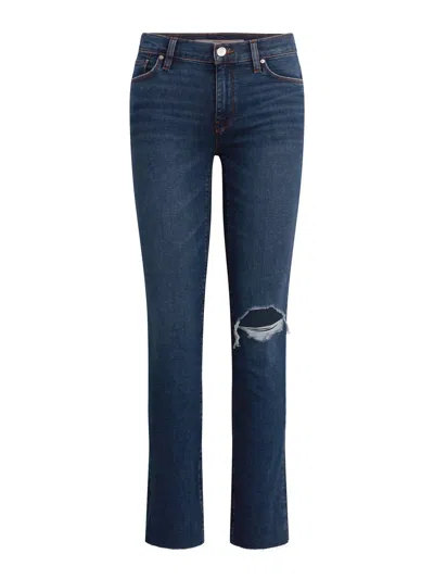 Shop Hudson Women's Midrise Straight Ankle Jeans In Legit In Multi