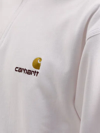 Shop Carhartt Wip "american Script" Sweatshirt In White