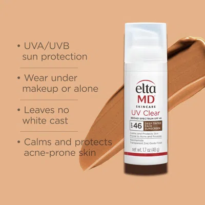 Eltamd Uv Clear Tinted Broad-spectrum Facial Sunscreen Spf 46 In Deep