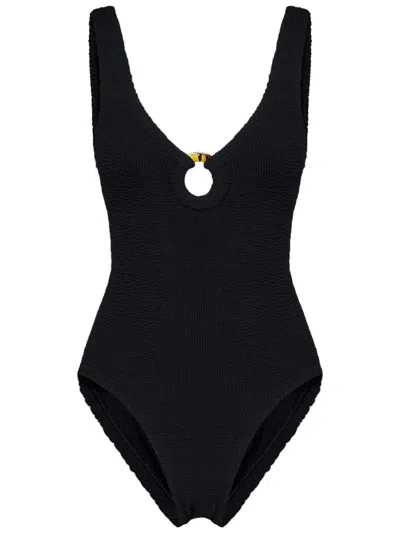 Shop Hunza G Celine Swimsuit In Black