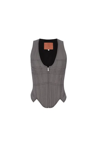 Pf24 Dolly Corset In Hypno Print