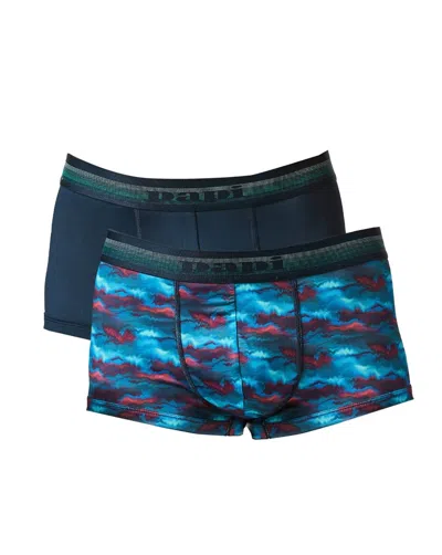 Papi Men's 2-pack Brazilian Trunk Underwear In Skydiver/pageant Blue In Multi