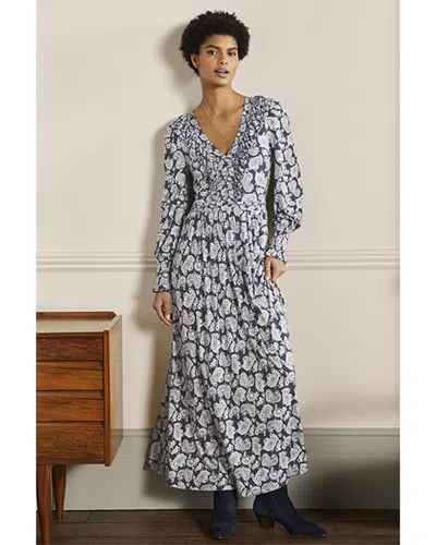 Shop Boden Ruffle Jersey Maxi Dress In Grey
