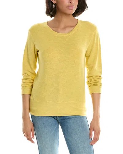 Shop Monrow Sweatshirt In Yellow