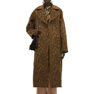 Ulla Johnson Marianna Coat In Lynx In Multi
