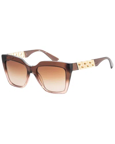 Shop Versace Women's Ve4418 56mm Sunglasses In Beige