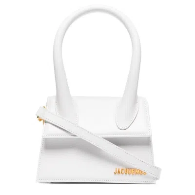 Shop Jacquemus Leather Crossbody Women's Bag In White
